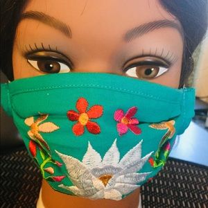“Authentic” Mexican embroidered handmade facemask